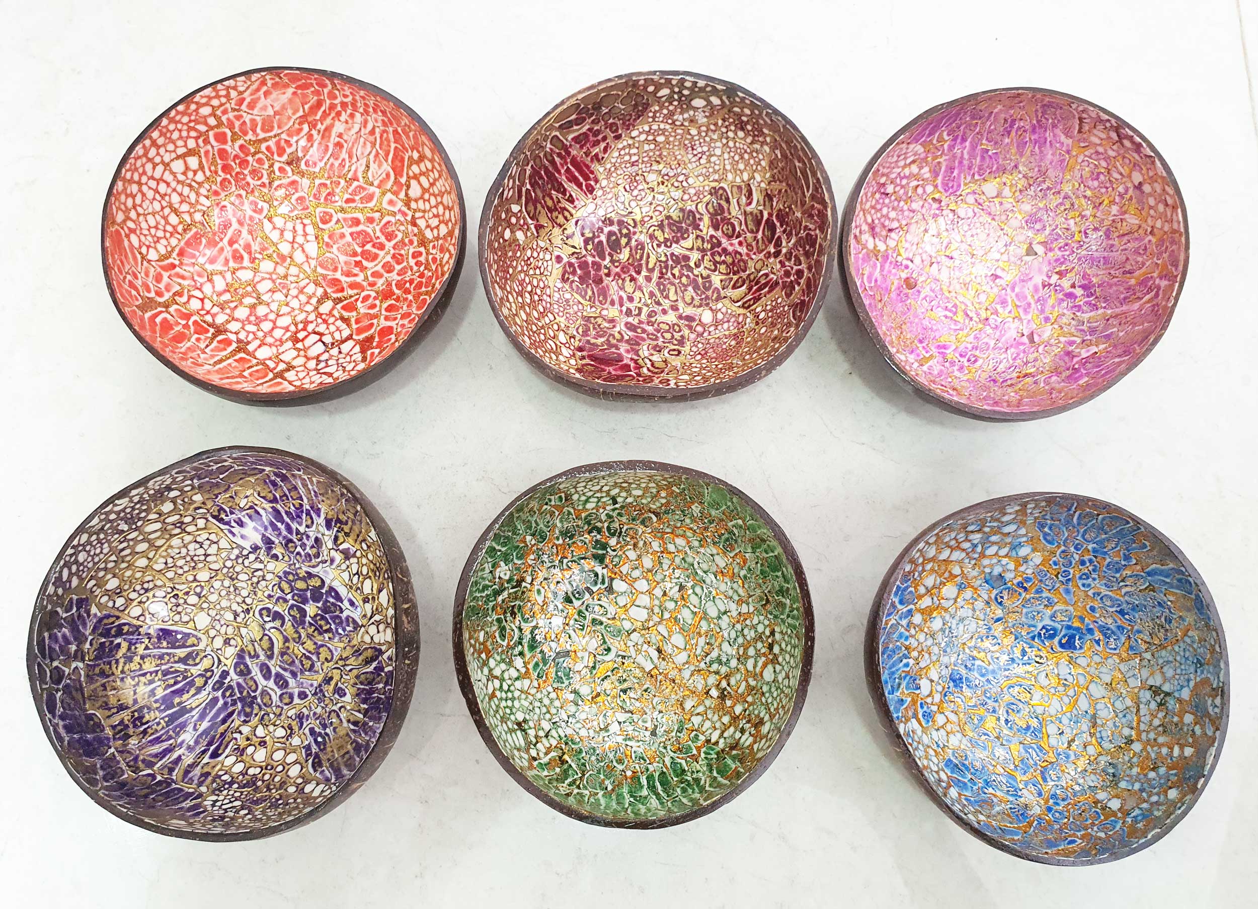 Authentic Vietnam Craft – Coconut Bowl with Lacquer Painting